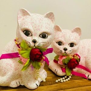 VINTAGE CERAMIC KITTIES